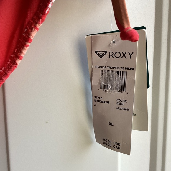 ROXY NWT SEASIDE TROPICS Side Tie
Bikini Bottom SIZE XL red - Picture 3 of 11